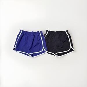 Pack Of 2 Champion Shorts Women's Size XL Blue Black Nylon Workout Running